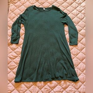 Stretchy soft forest green old navy dress